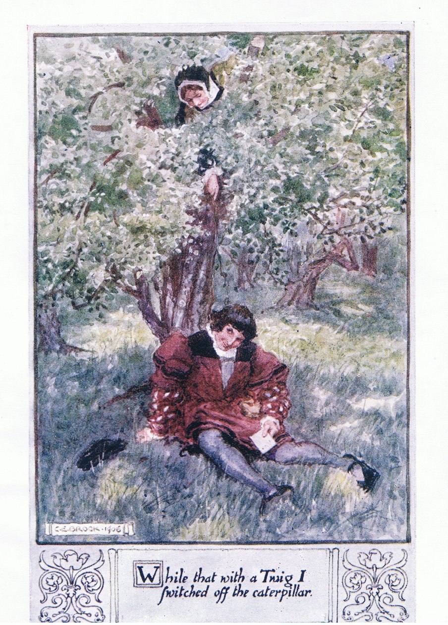 While that with a twig I switched off the caterpillar by Charles Edmund Brock