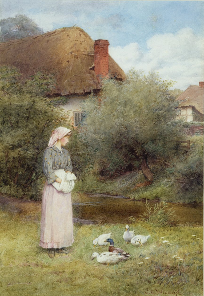 Feeding the Ducks by Charles Edward Wilson