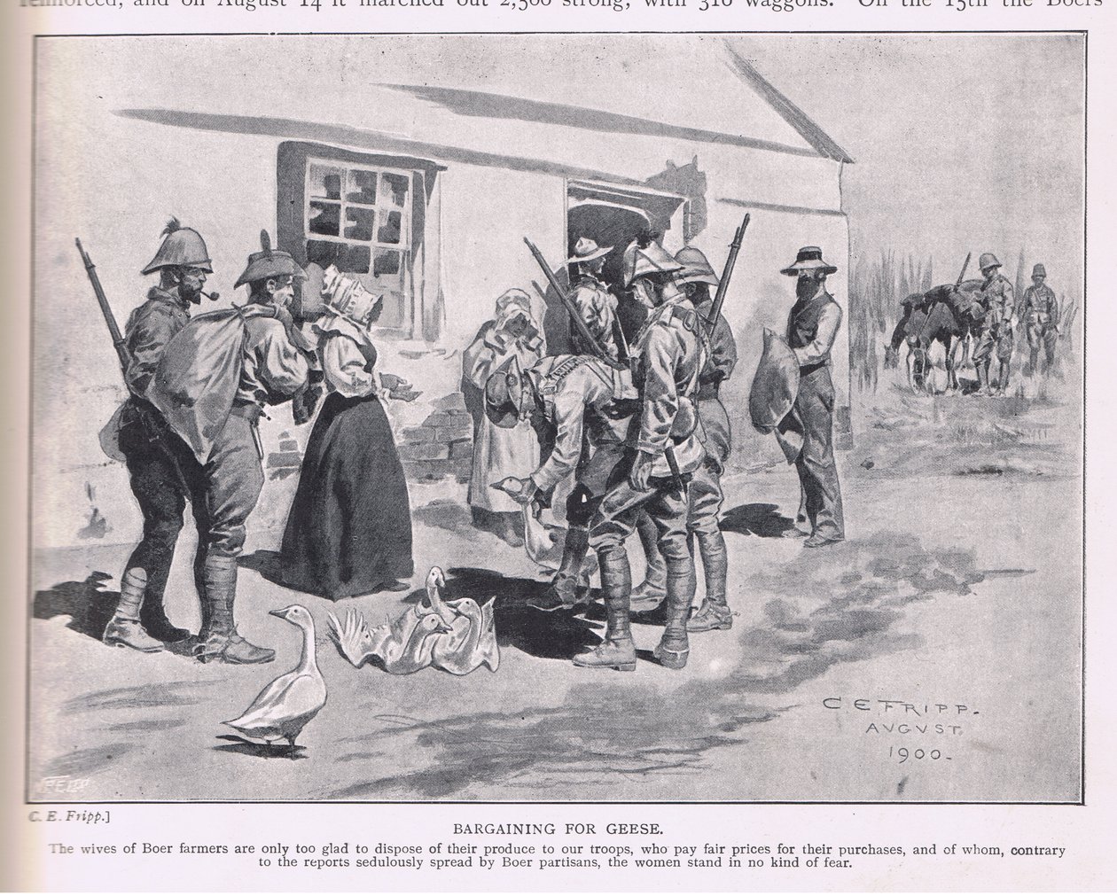 Bargaining for Geese by Charles Edwin Fripp