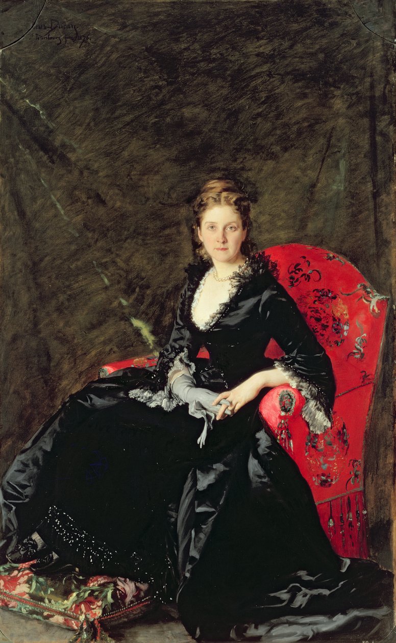 Portrait of Mme N.M. Polovtsova by Charles Emile Auguste Carolus Duran