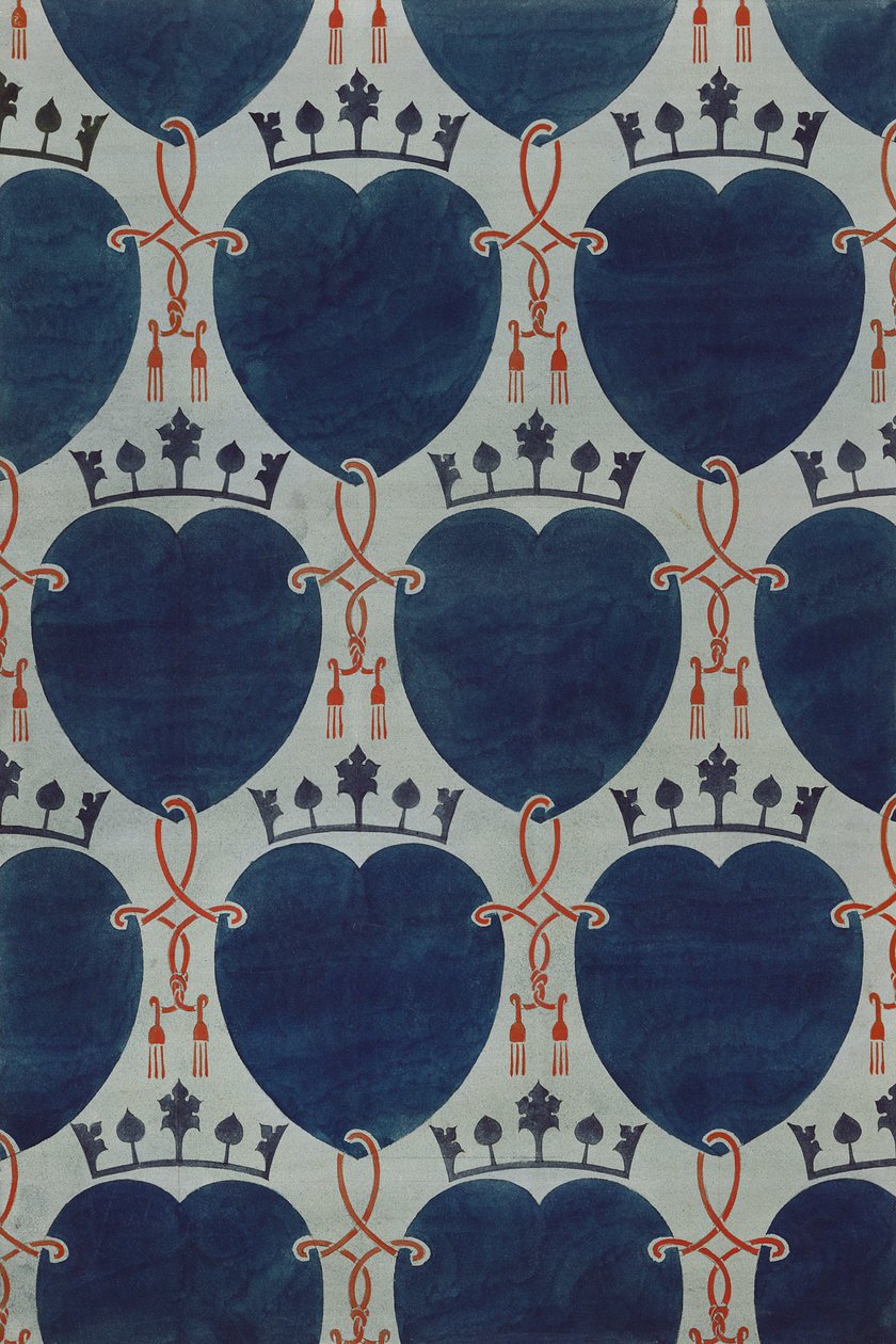 Design for a fabric by Charles Francis Annesley Voysey
