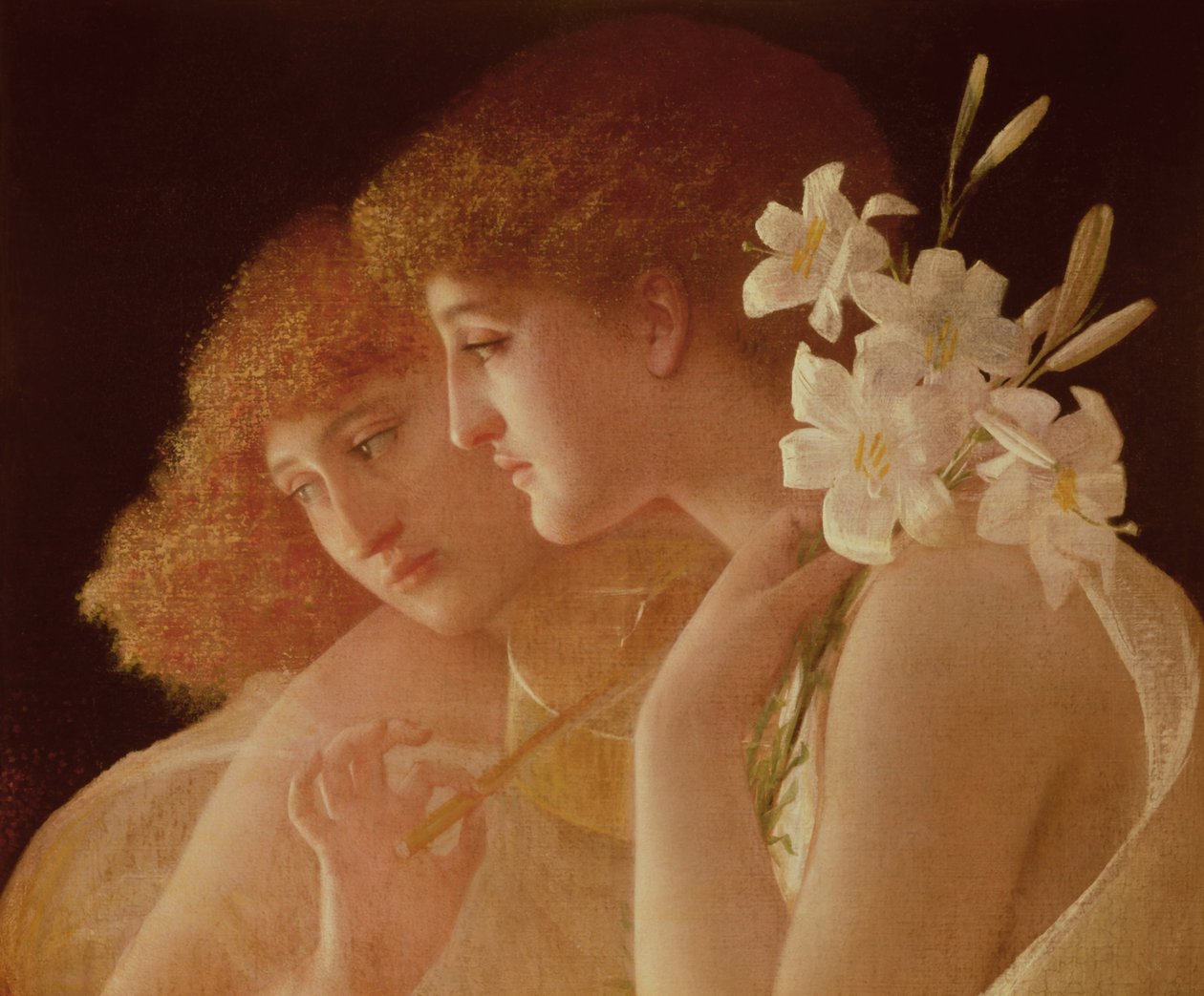 Two Angels by Charles Francois Sellier
