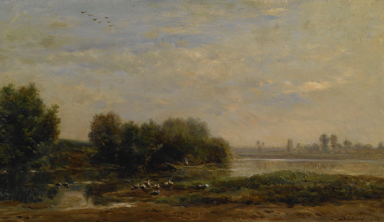 On the Oise by Charles Francois Daubigny