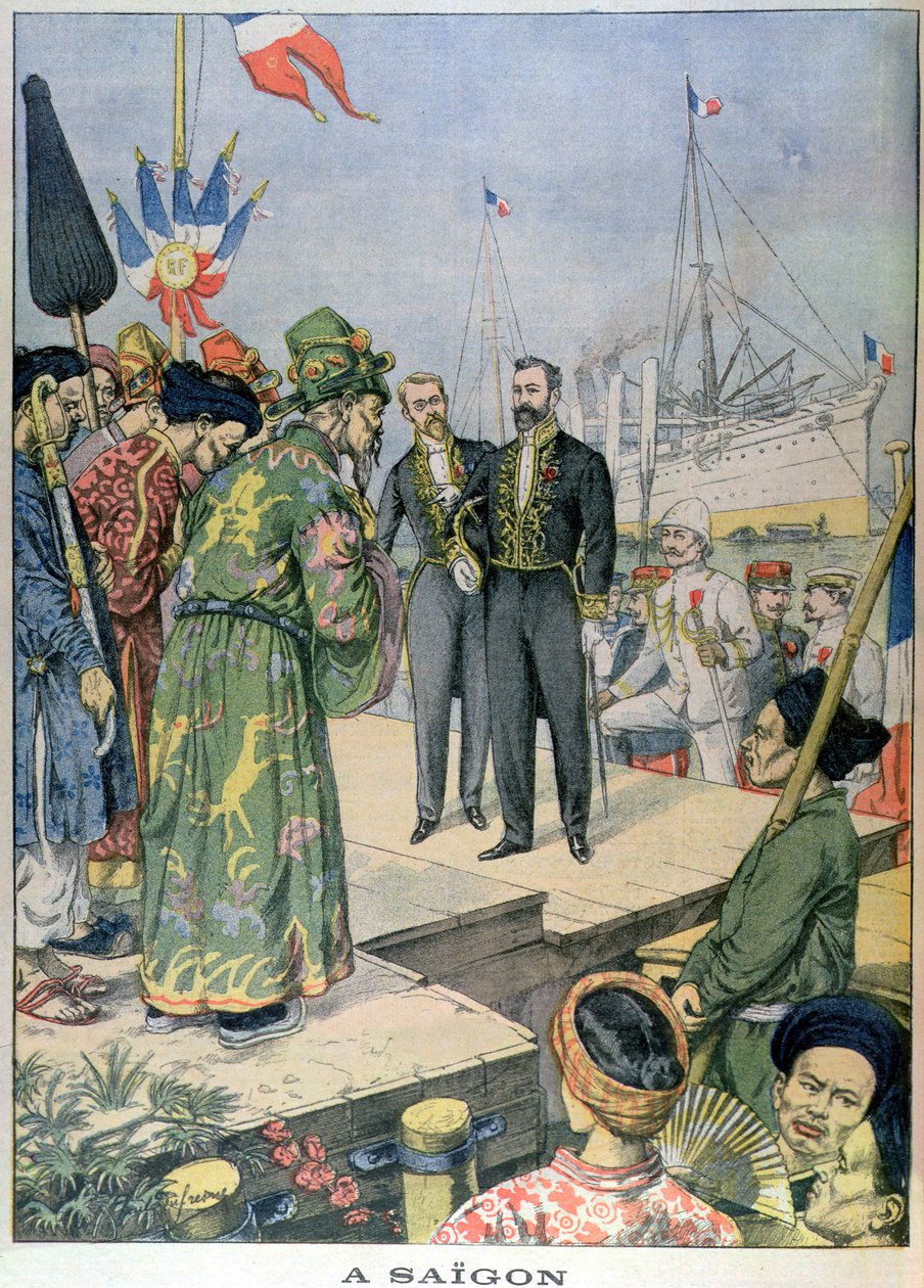 Arrival in Saigon of Paul Beau, Governor General of Indo-China, November 1902 by Charles Georges Dufresne
