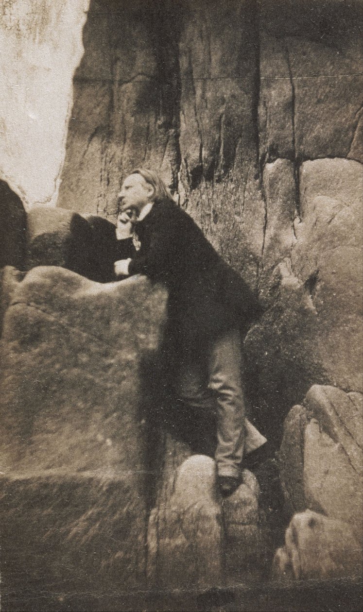 Victor Hugo on the Rock of the Exiles by Charles Hugo