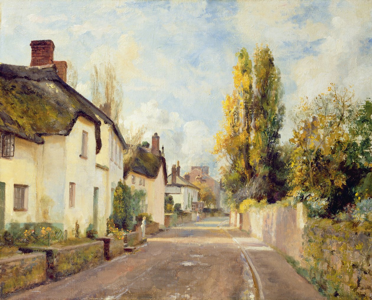 Village Street Scene by Charles James Fox