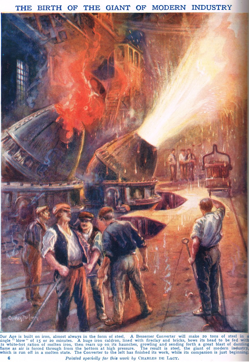 The Birth of the Giant of Modern Industry, illustration from 