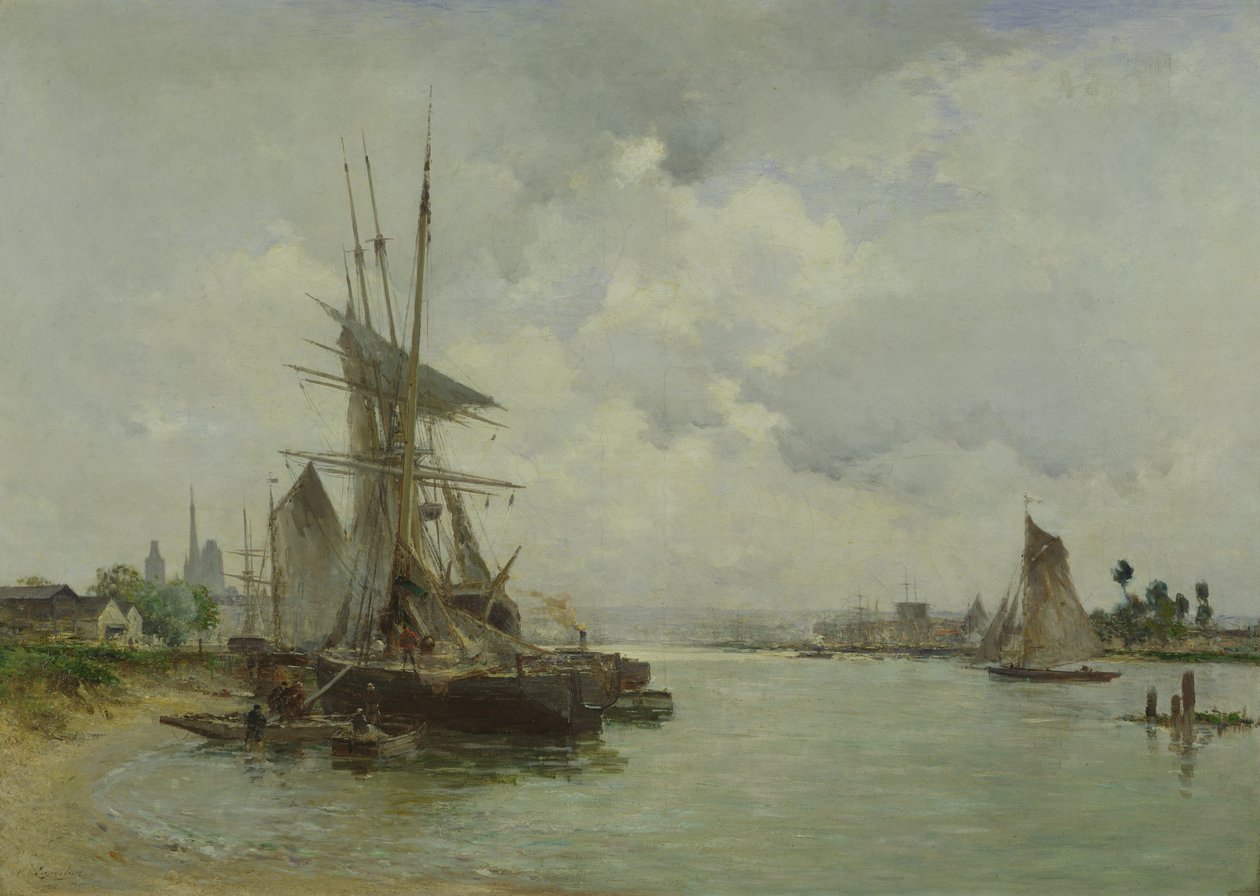 View of Rouen by Charles Lapostolet