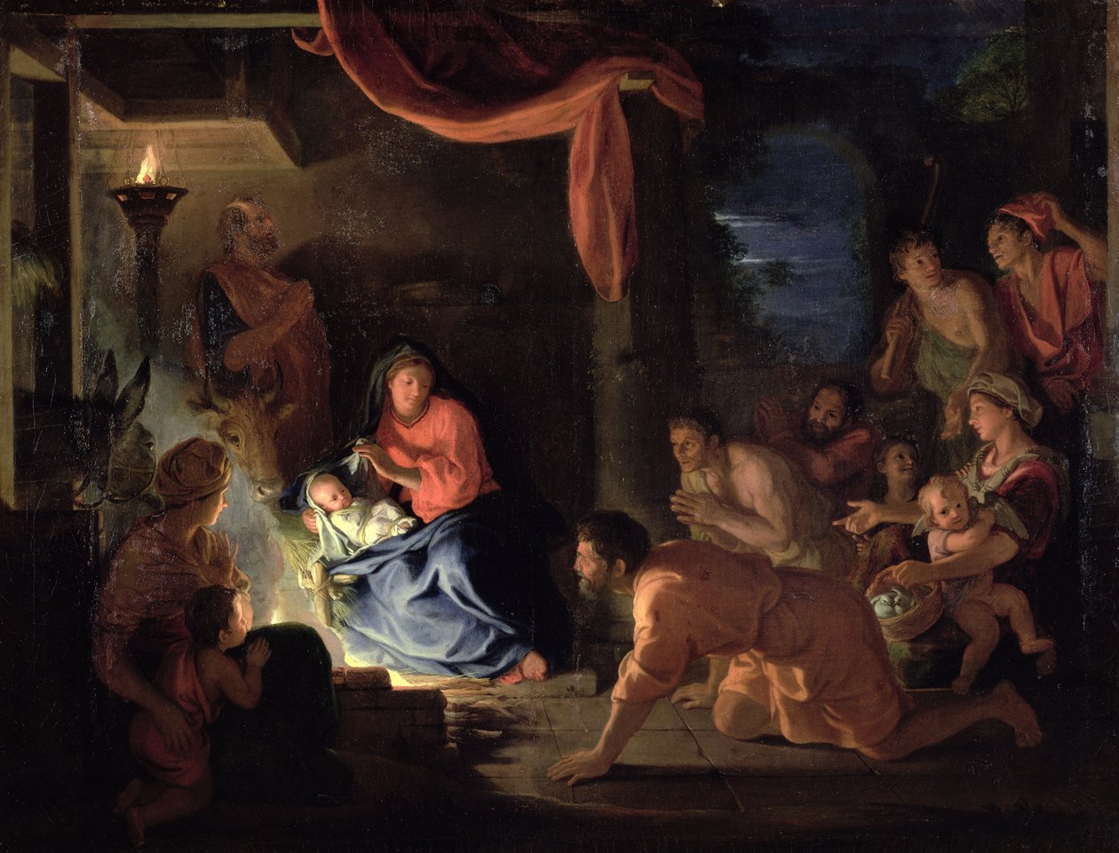 Adoration of the Shepherds, 1689 by Charles Le Brun