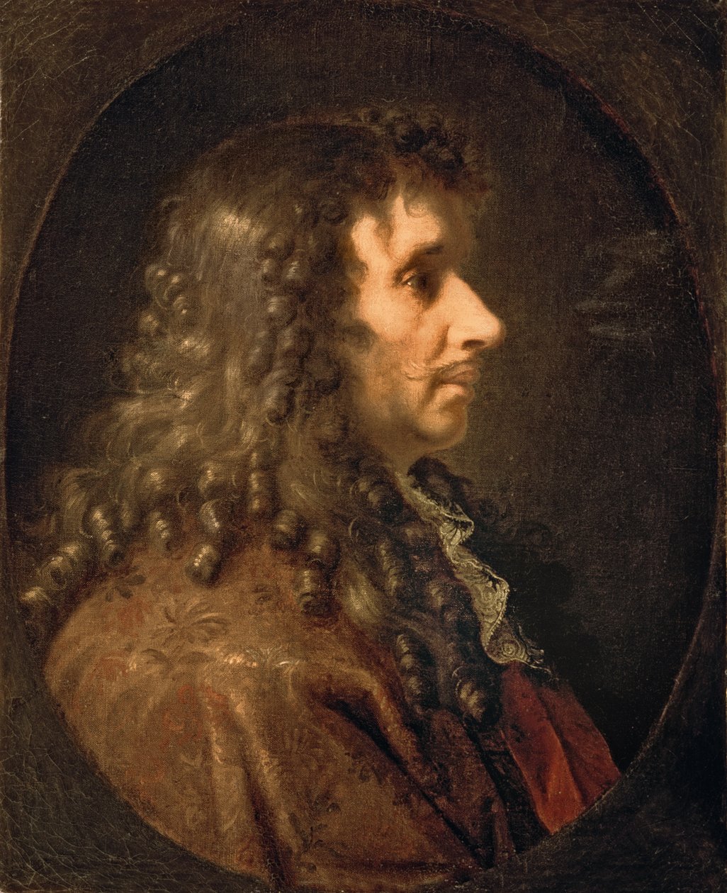 Portrait of Moliere, 1660 by Charles Le Brun