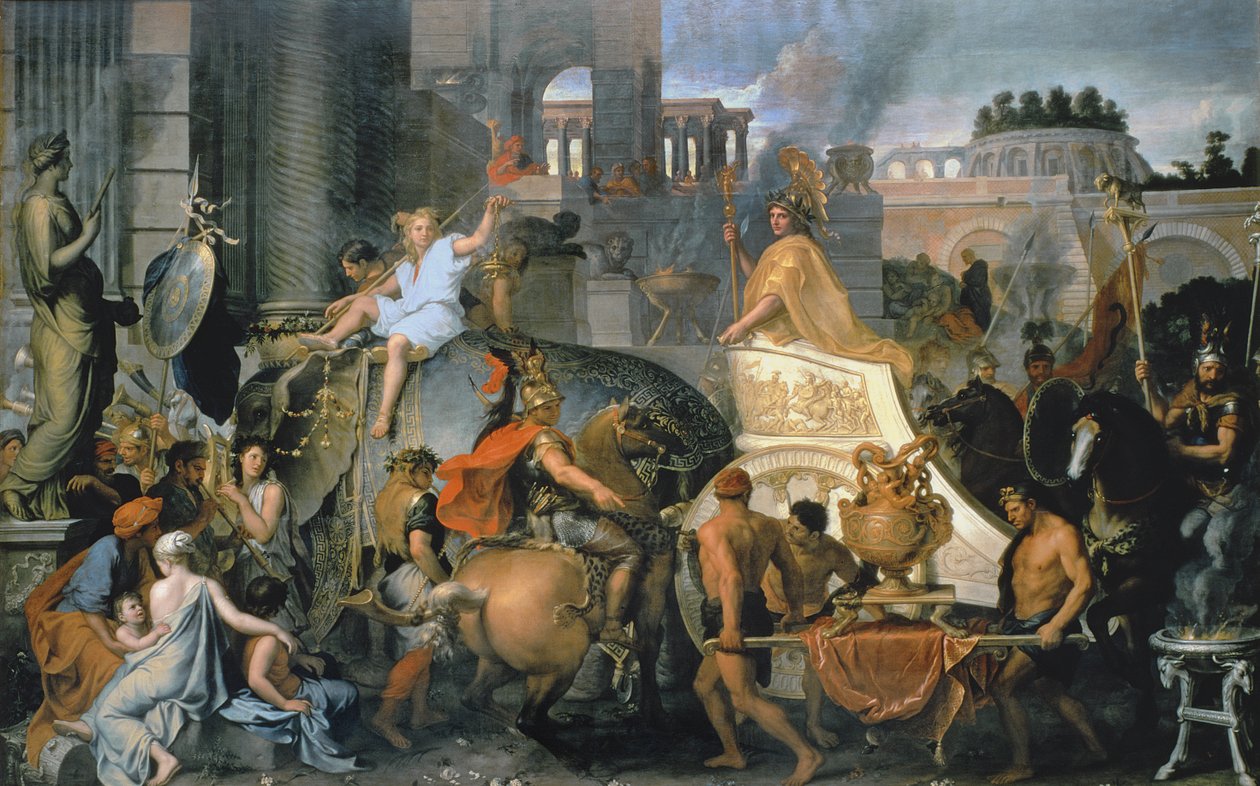 The Triumph of Alexander, or the Entrance of Alexander into Babylon by Charles Le Brun