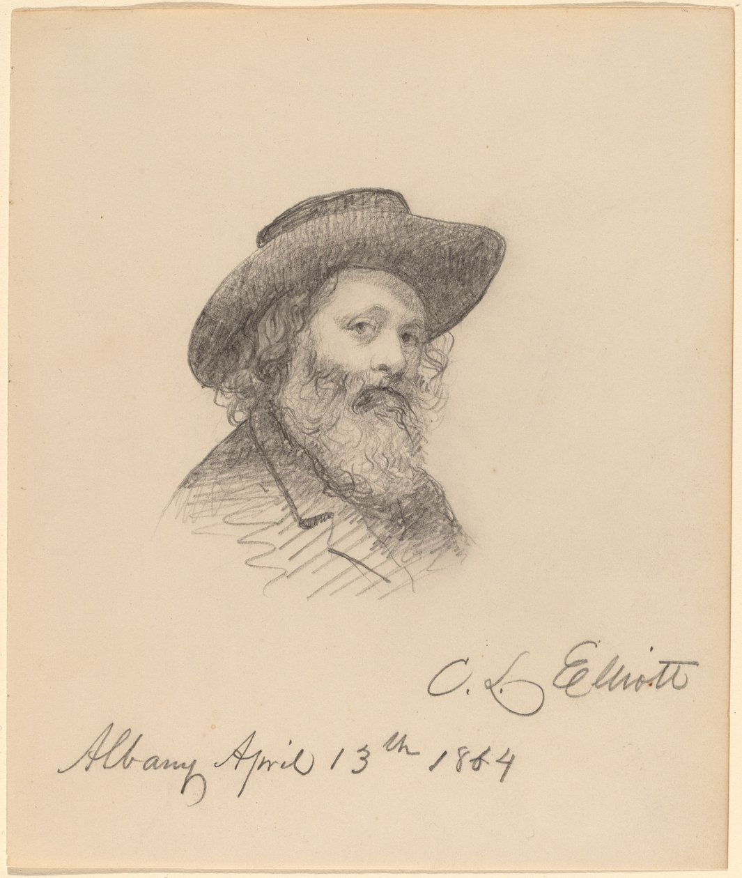 Portrait of the Artist Asa W. Twitchell by Charles Loring Elliot