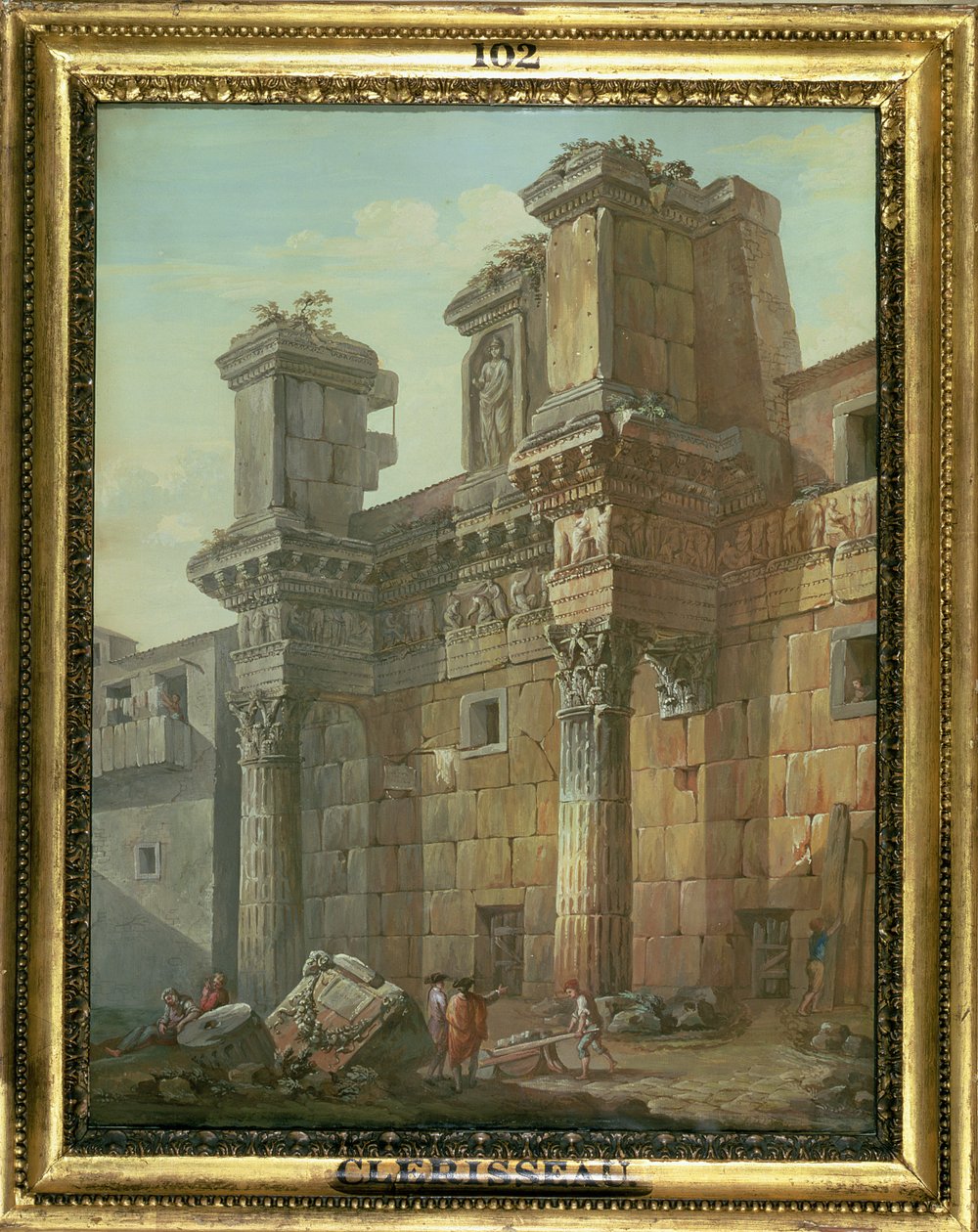 Forum of Nerva by Charles Louis Clerisseau