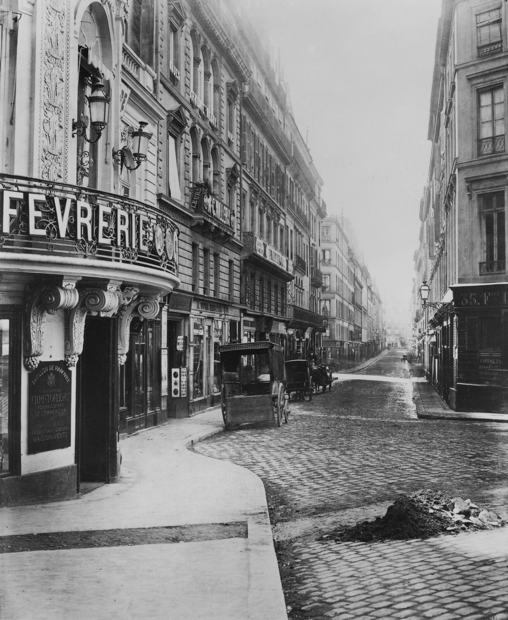 Rue Louis-le-Grand, from the boulevard des Italiens, Paris, 1858-78 by Charles Marville