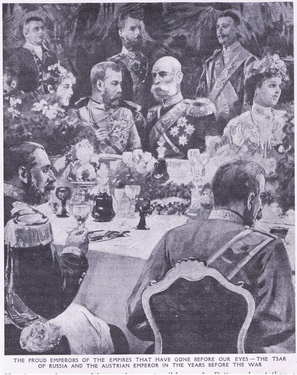 Tzar of Russia and the Austrian Emperor at a Banquet Before the War by Charles Mills Sheldon