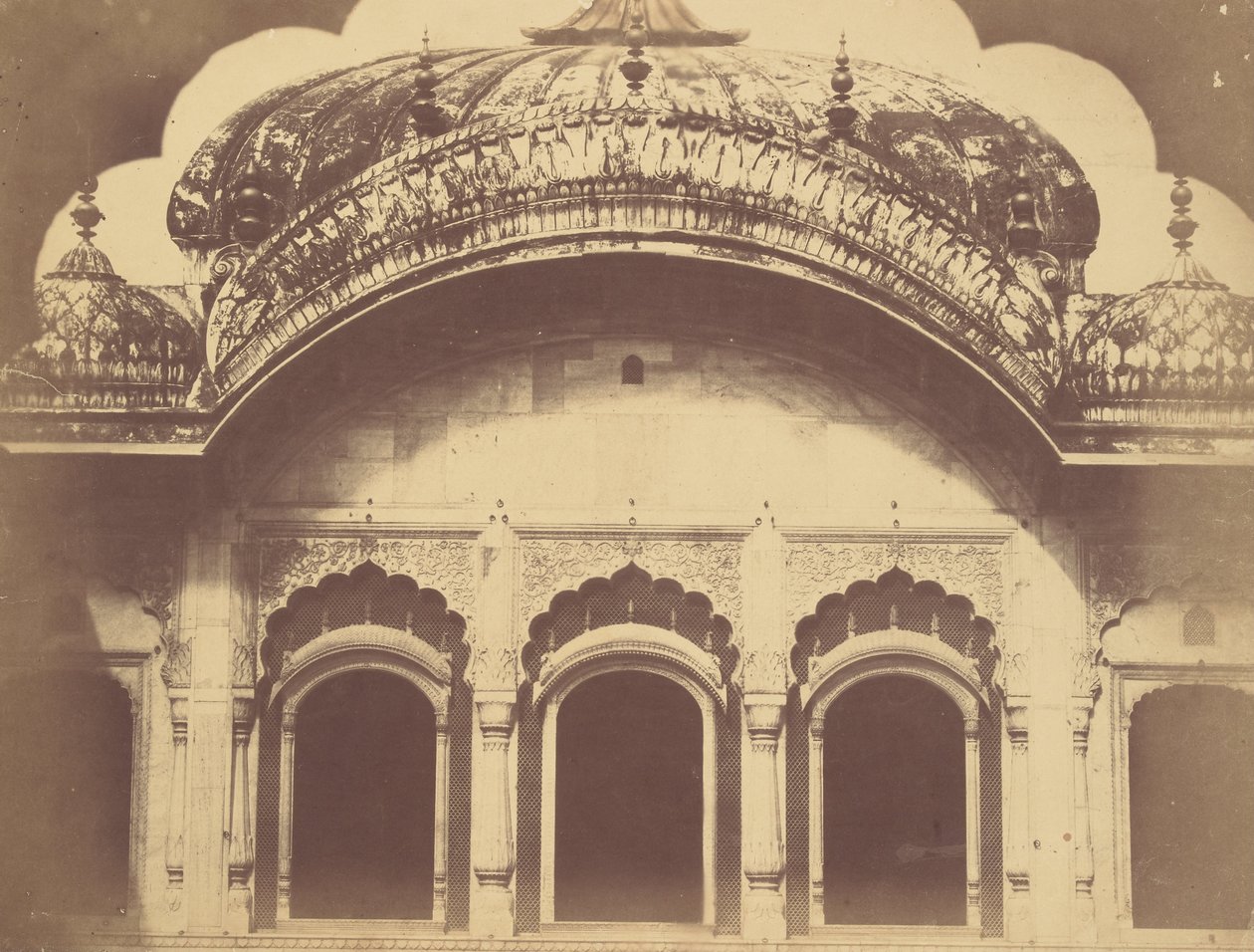 Exterior of the Crystal Throne in the Dewan-i-Khas by Charles Moravia