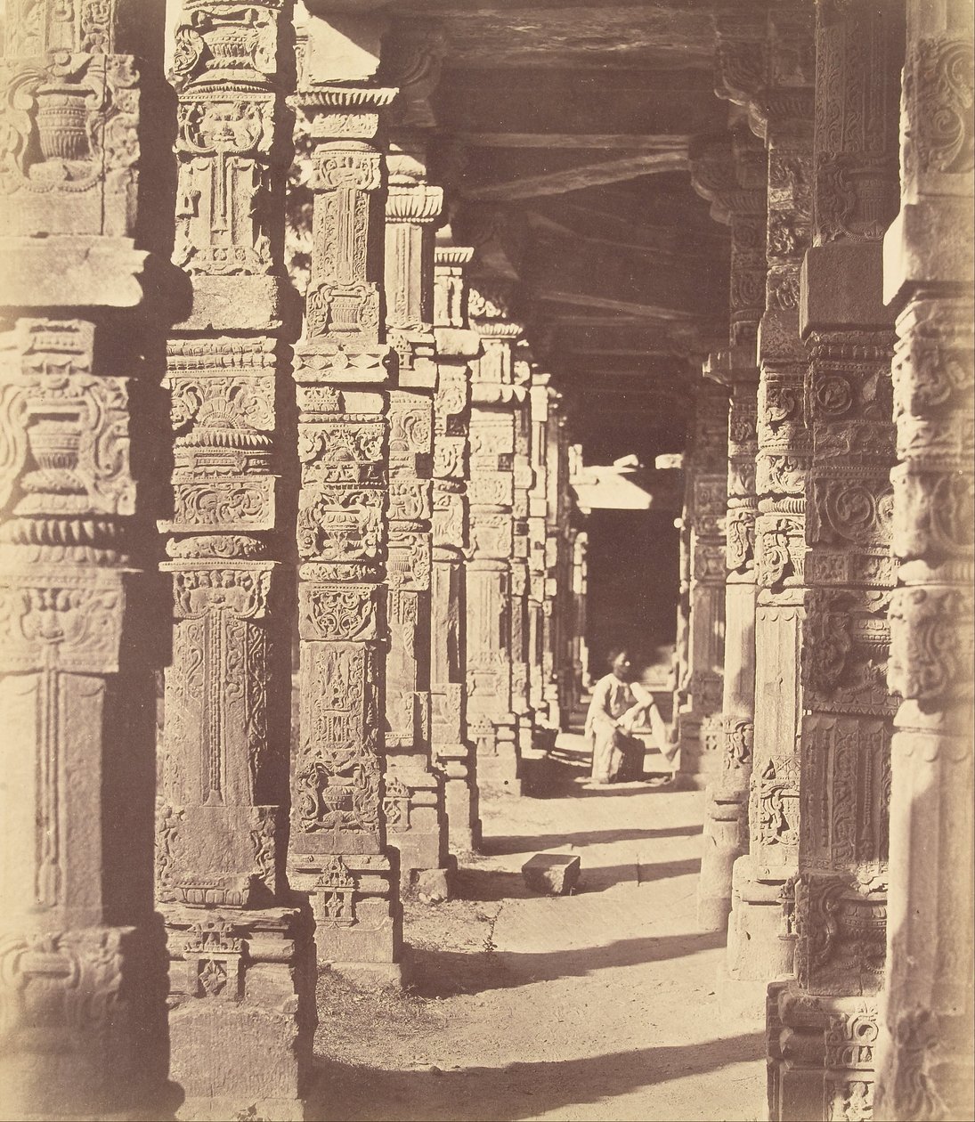 Interior of the Hindu Temple in Kootub by Charles Moravia