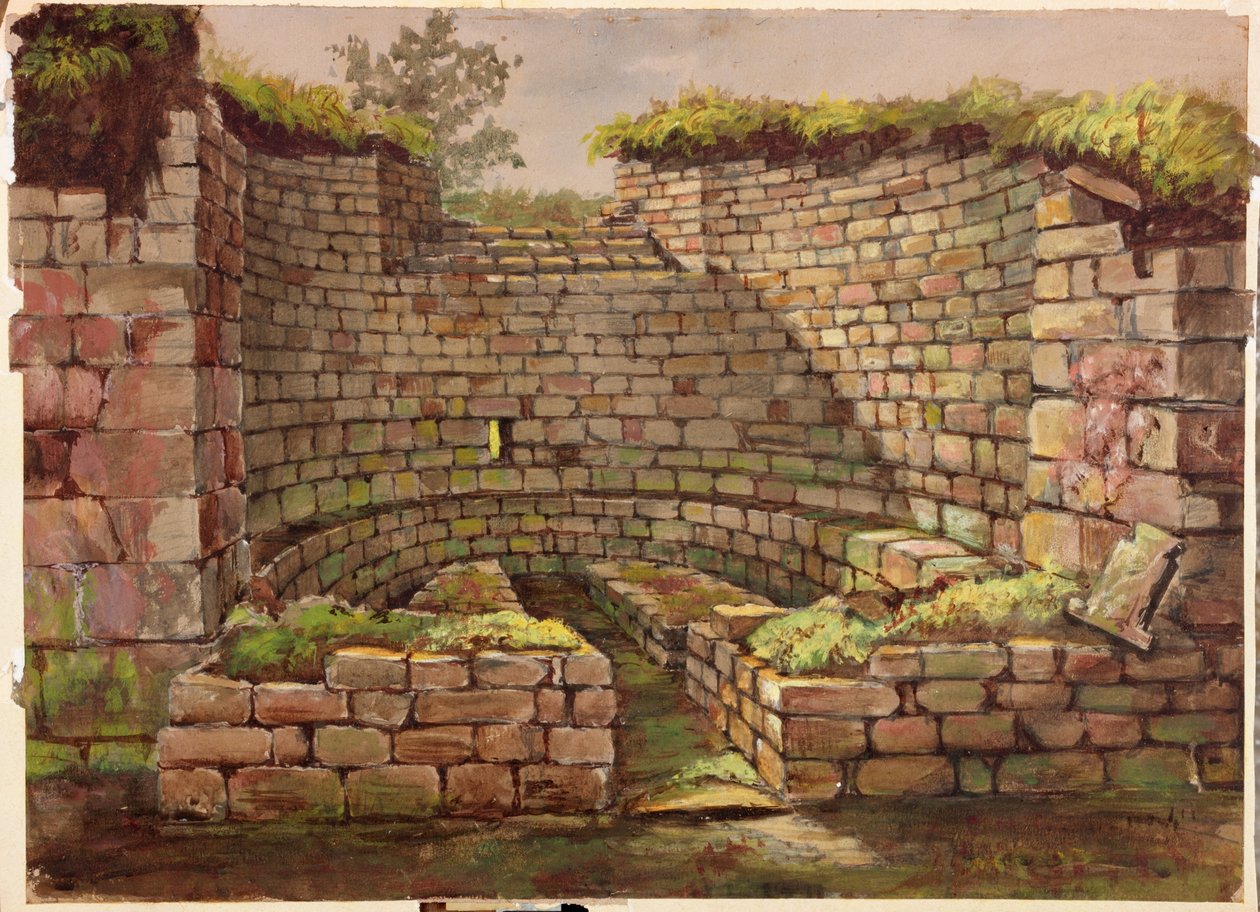 One of the Buildings in the Excavations near the River, Cilurnum by Charles Richardson