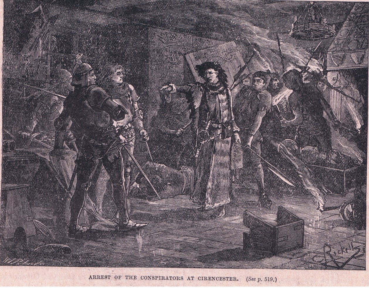 Arrest of the Conspirators at Cirencester AD 1400 by Charles Ricketts