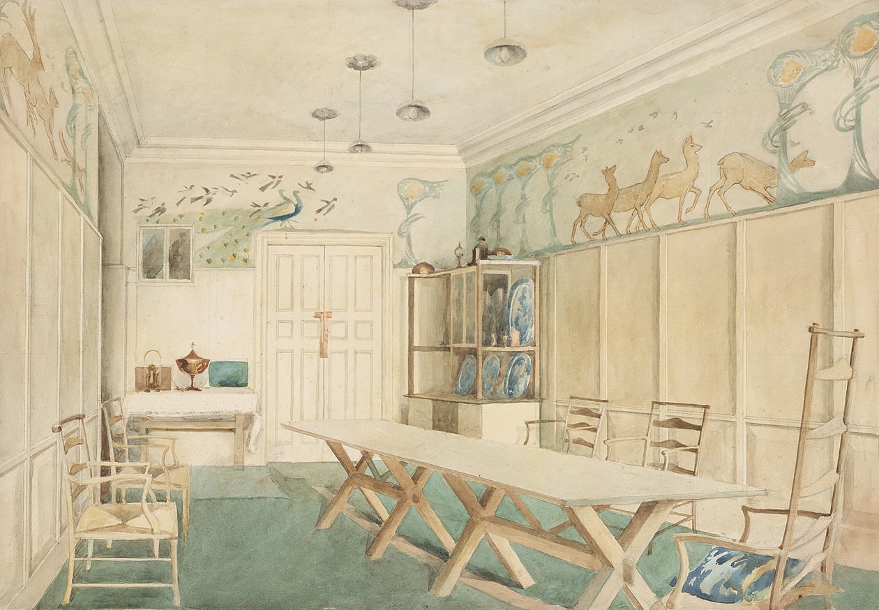 Dining Room at 37 Cheyne Walk, Chelsea by Charles Robert Ashbee