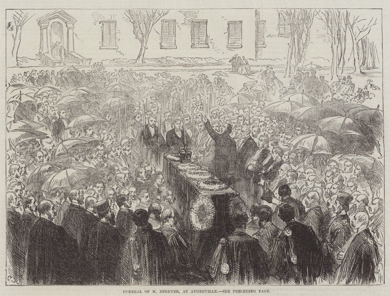 Funeral of M Berryer, at Augerville by Sir John Charles Robinson