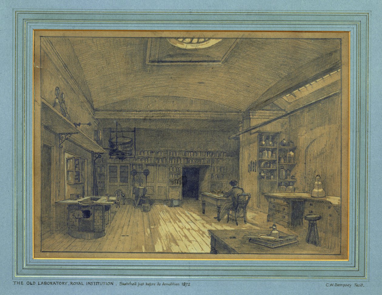 Royal Institution Laboratory, 1872 by Charles W. Dempsey