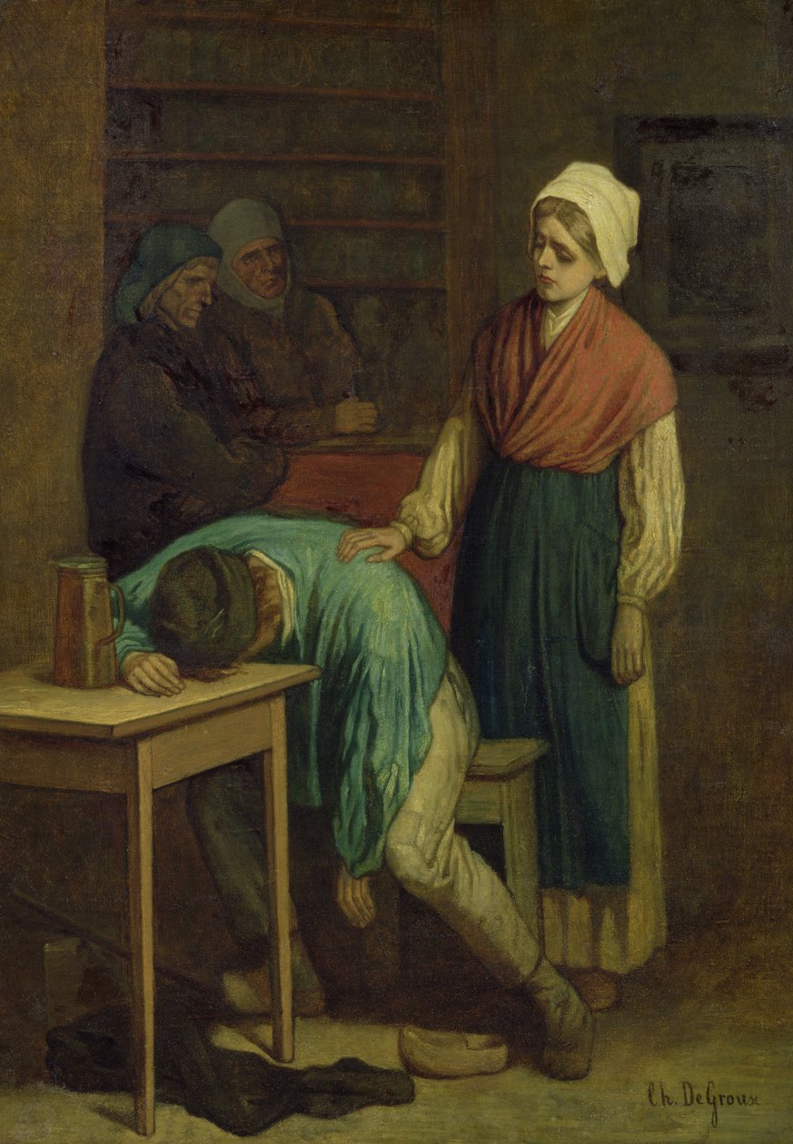The Drunkard by Charles de Groux