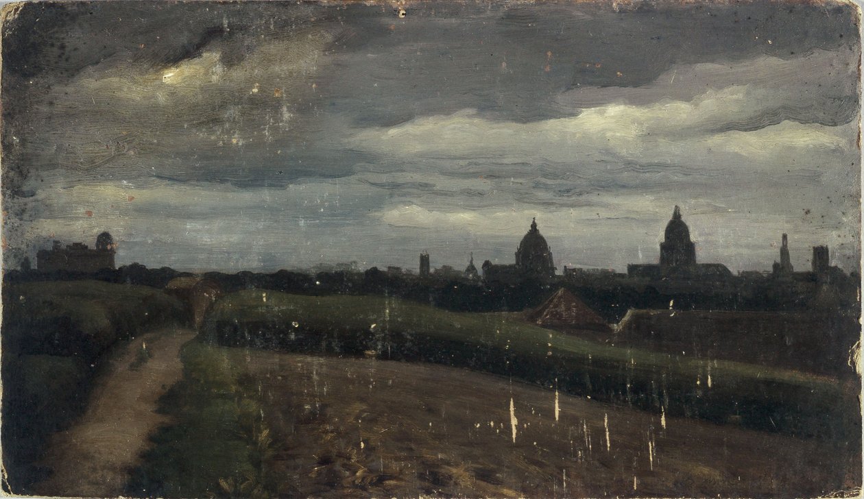 General View of Paris from the Gobelins by Charles Emile Cuisin