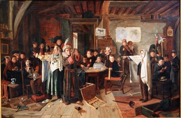 The Masquerade, c.1855 by Charles Hunt