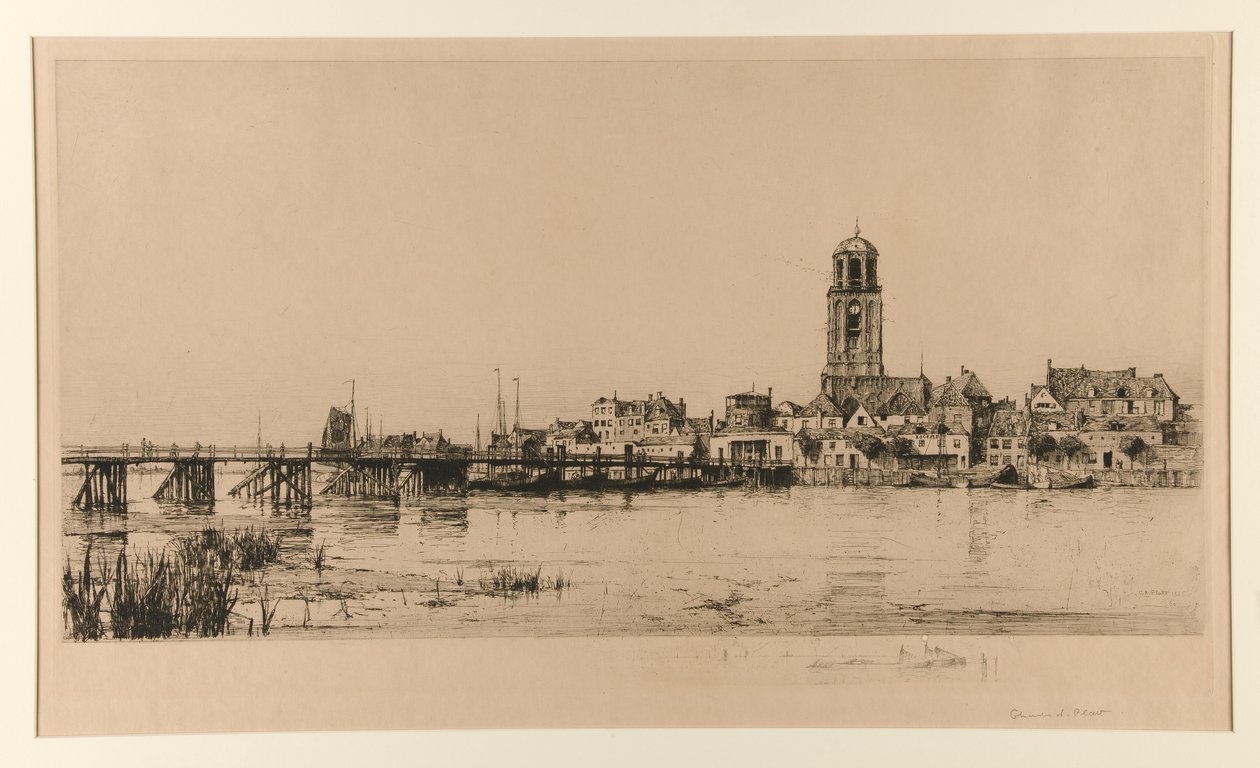 Deventer (Harbor Scene) by Charles A. Platt