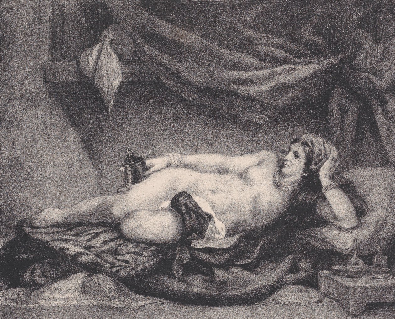 The Odalisque by Charles Alexandre Debacq