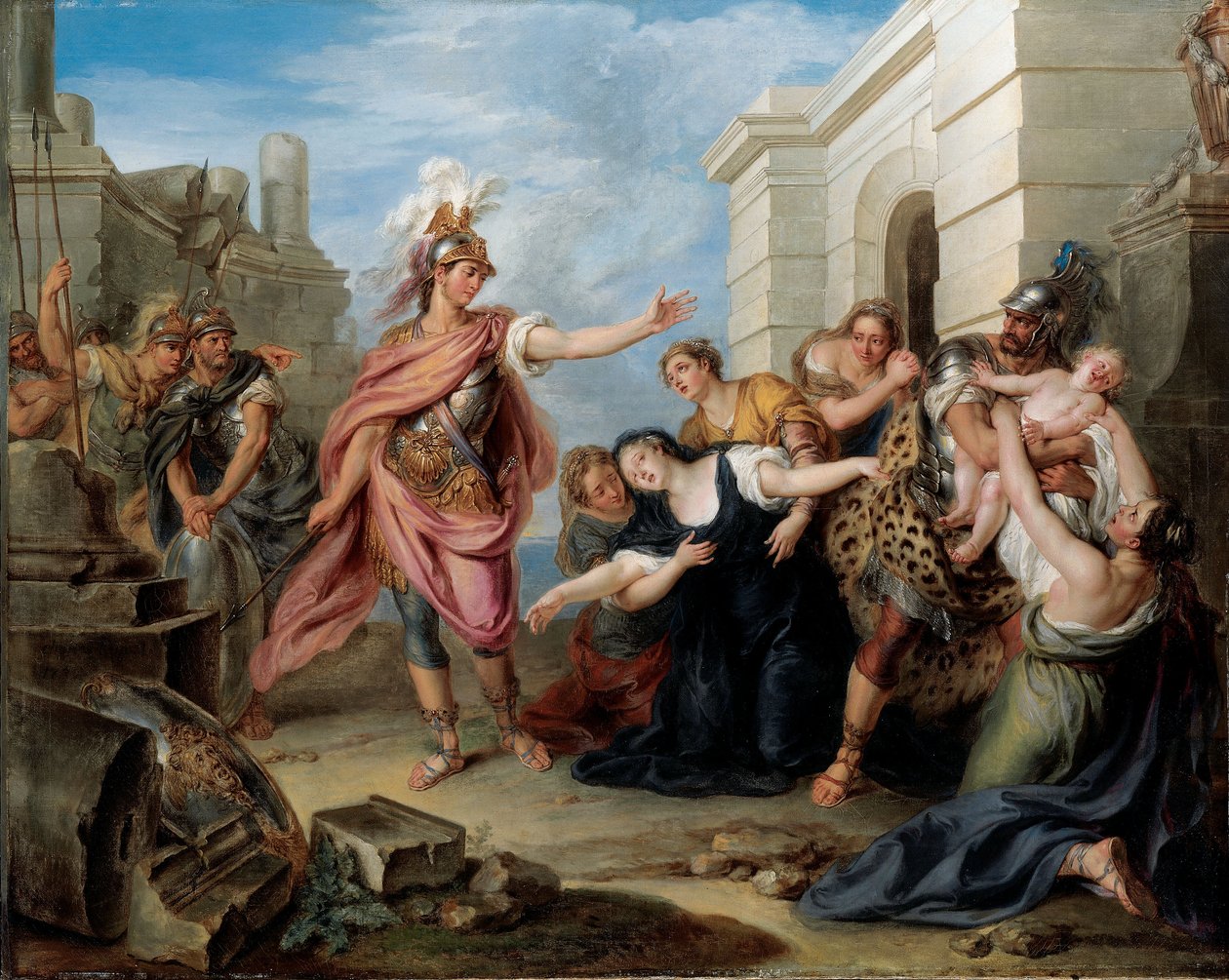 Andromache and Pyrrhus by Charles Antoine Coypel