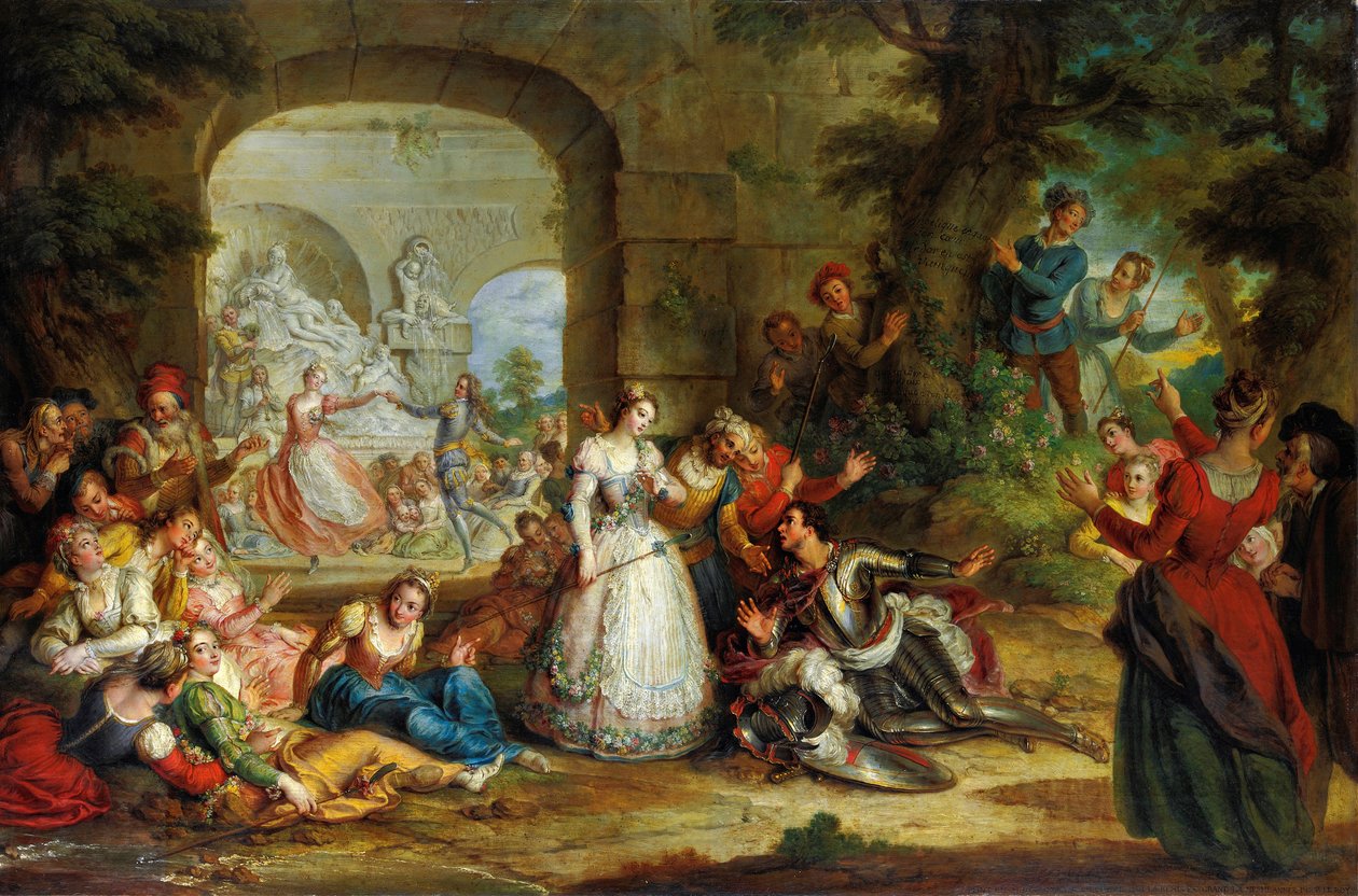Roland and The Marriage of Angelique by Charles Antoine Coypel