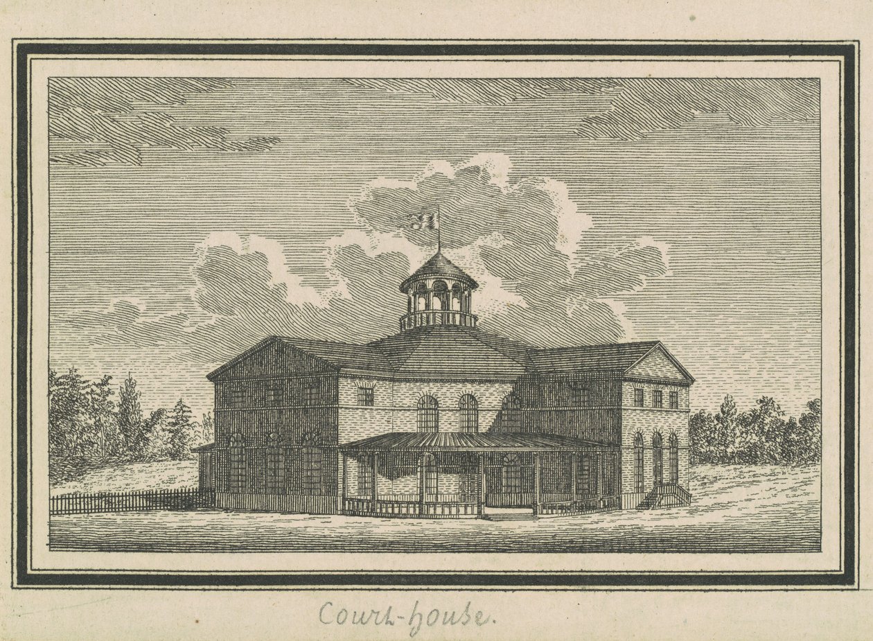 Esperanza, Courthouse by Charles B. J. Févret de Saint Mémin