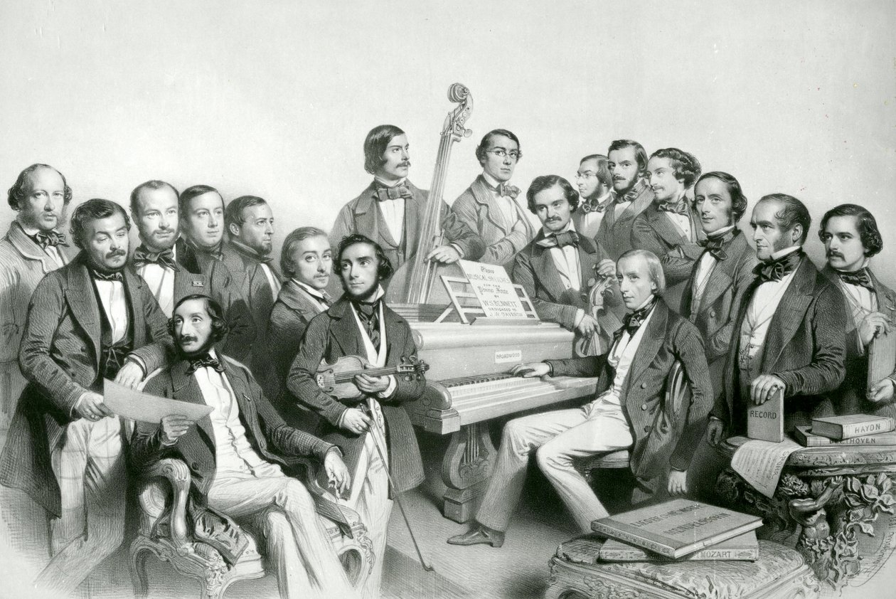 The Musical Union, Published by Hanhart, 1851 by Charles Baugniet