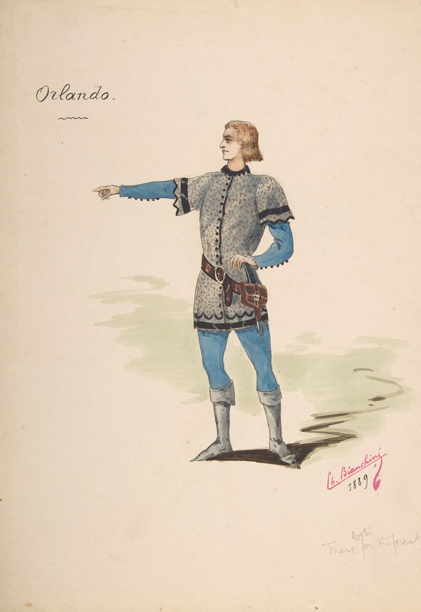 Costume Design for Orlando by Charles Bianchini