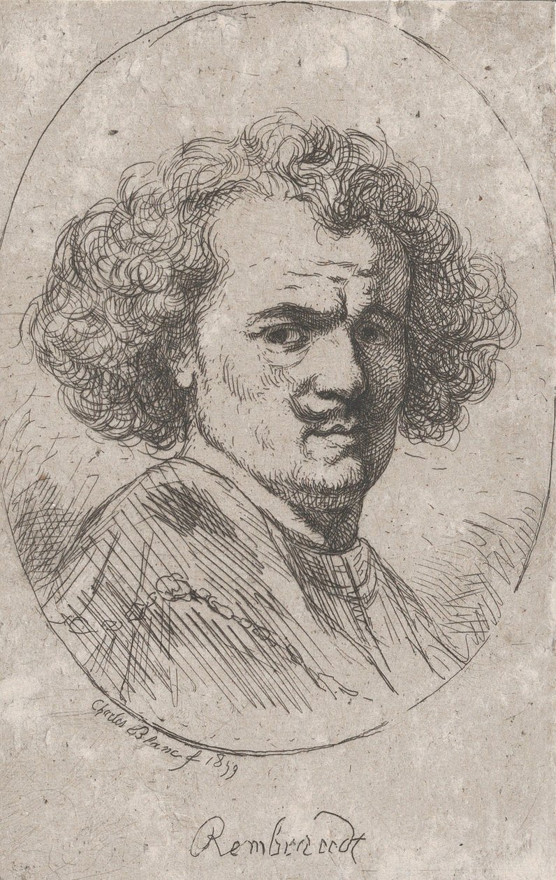 Portrait of Rembrandt by Charles Blanc