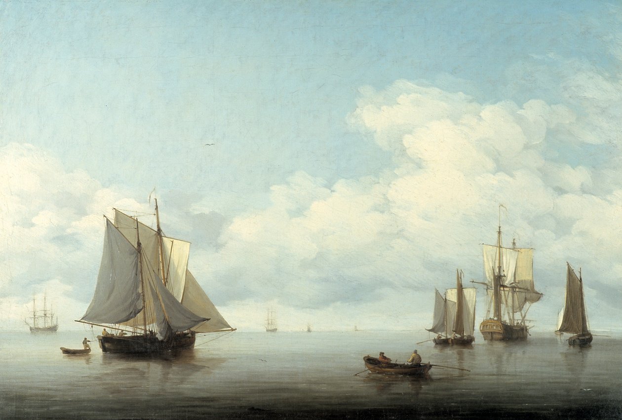 Seascape with Shipping, 1743-1759 by Charles Brooking