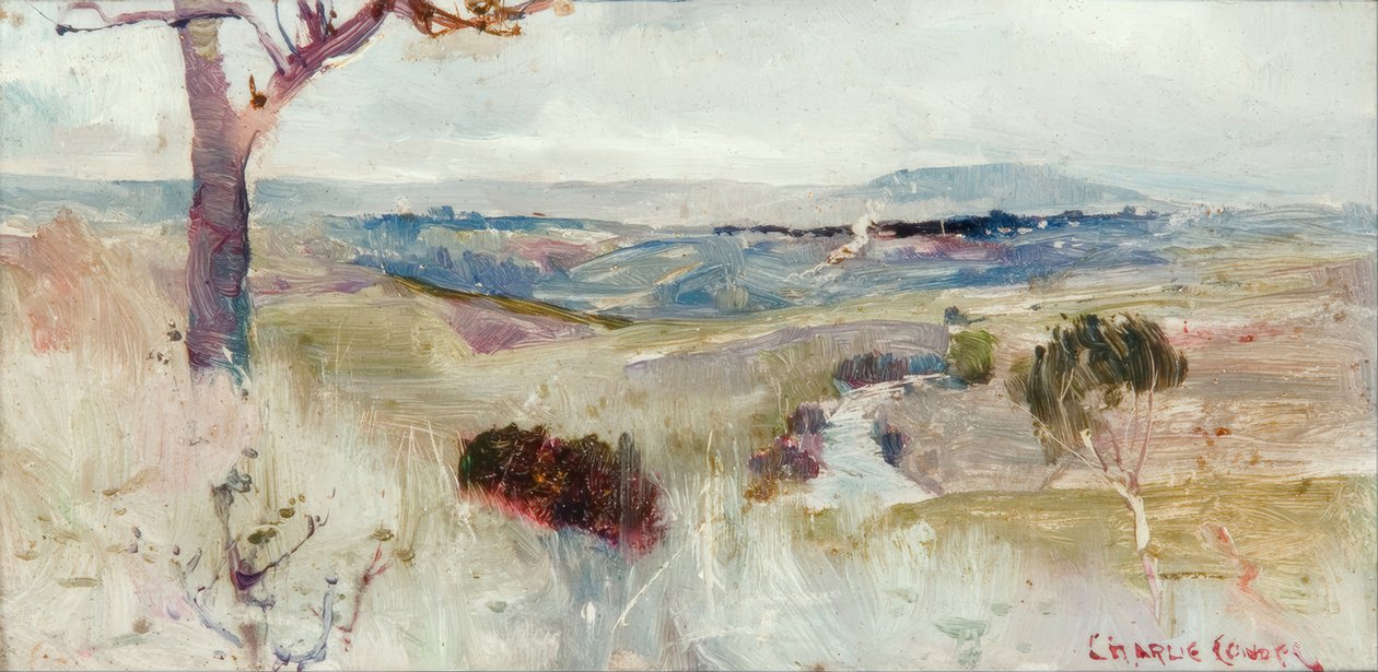Dandenongs from Heidelberg by Charles Edward Conder