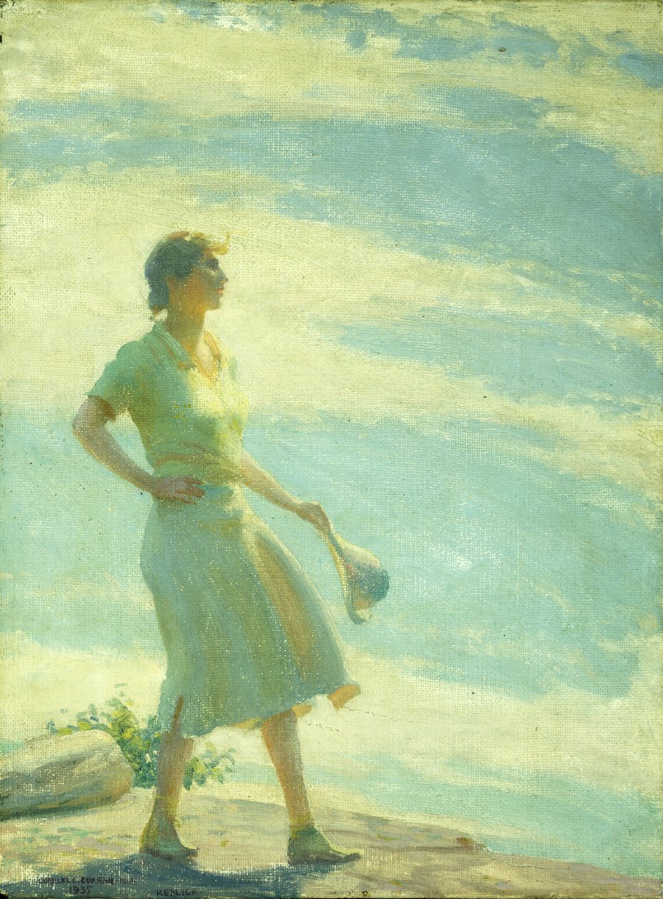 Walking on the Cliff by Charles Courtney Curran