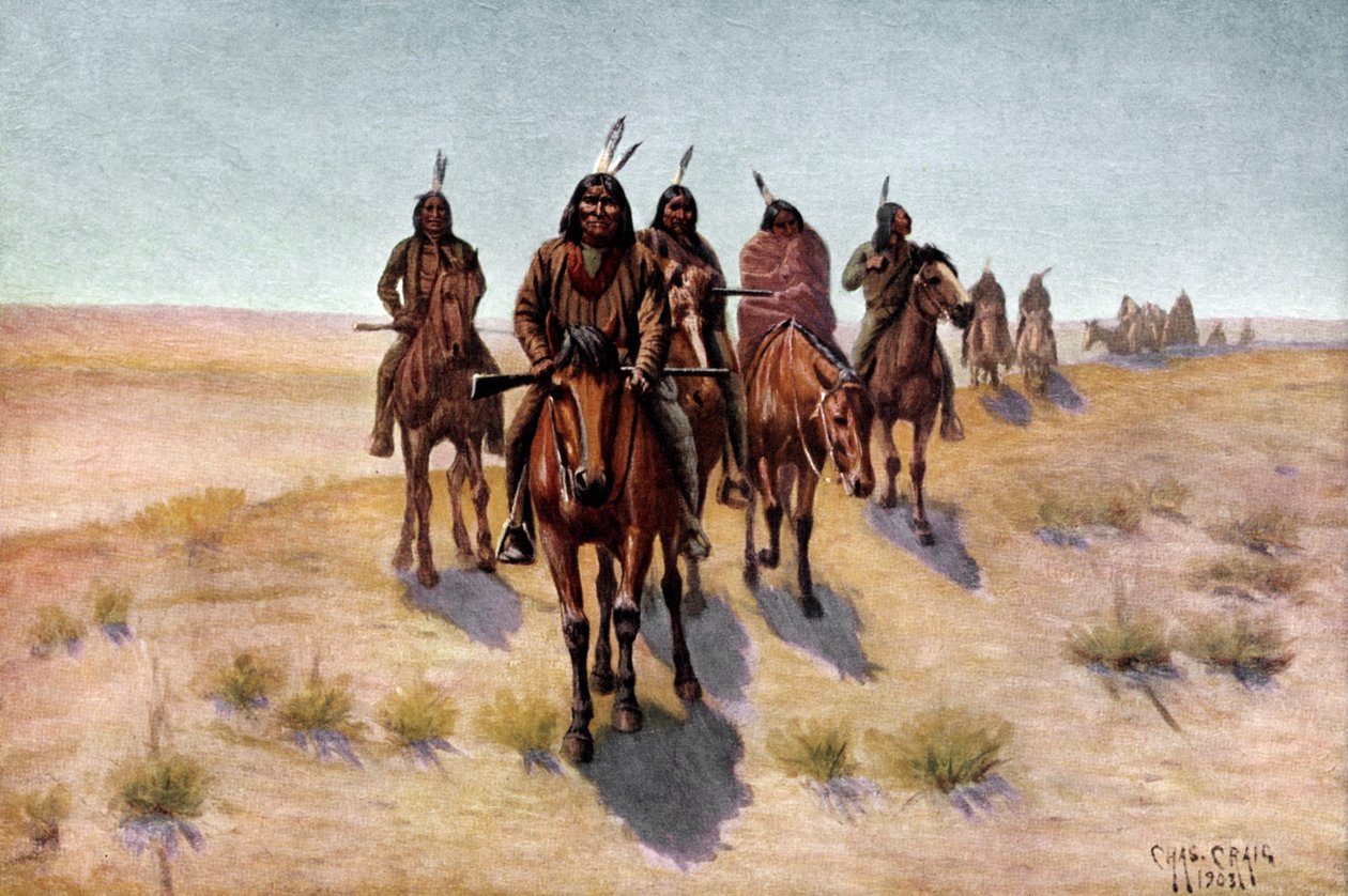 Native American Apache Men by Charles Craig