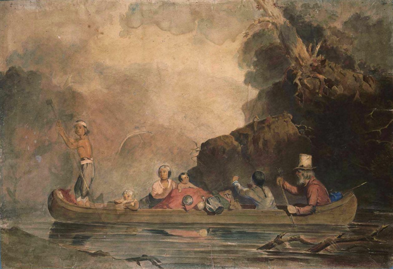 The Trapper and his Family by Charles Deas