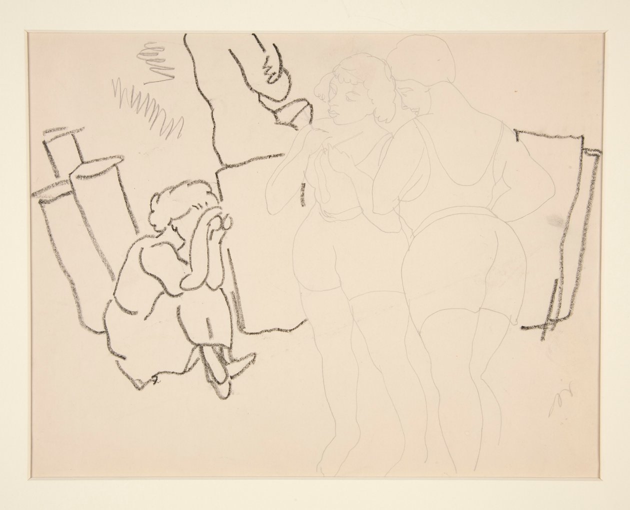 Four Figures on Beach, Probably in Provincetown by Charles Demuth