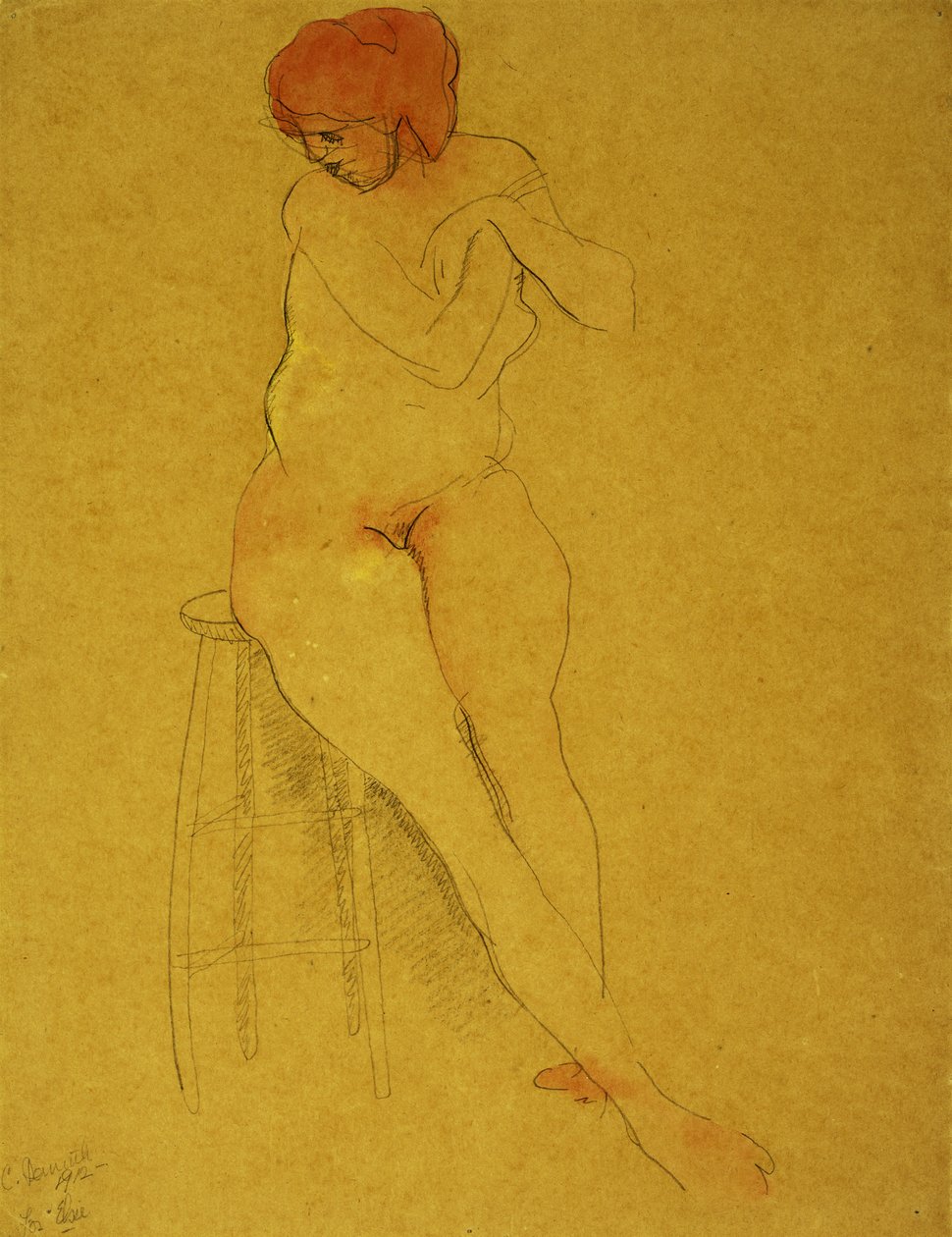 Seated Nude by Charles Demuth