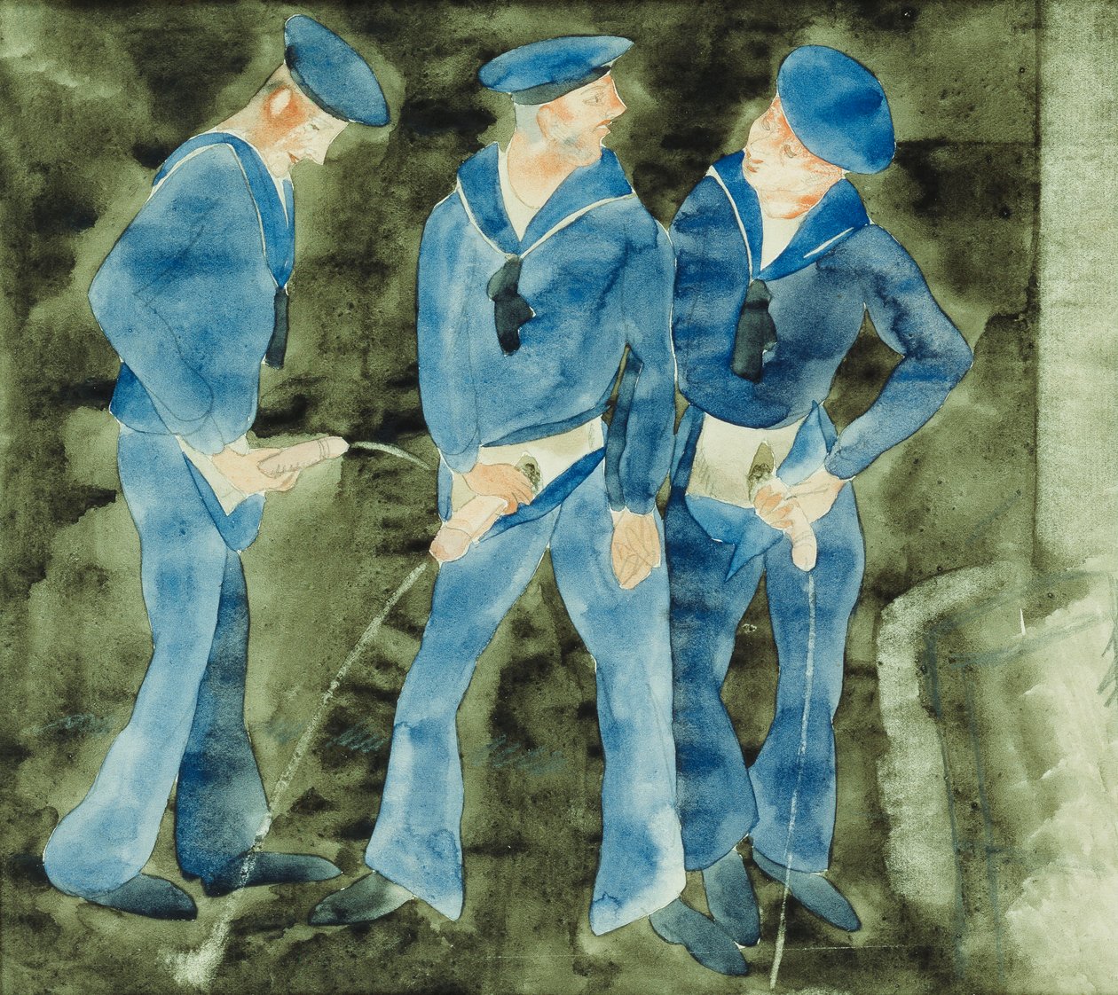 Three Sailors by Charles Demuth
