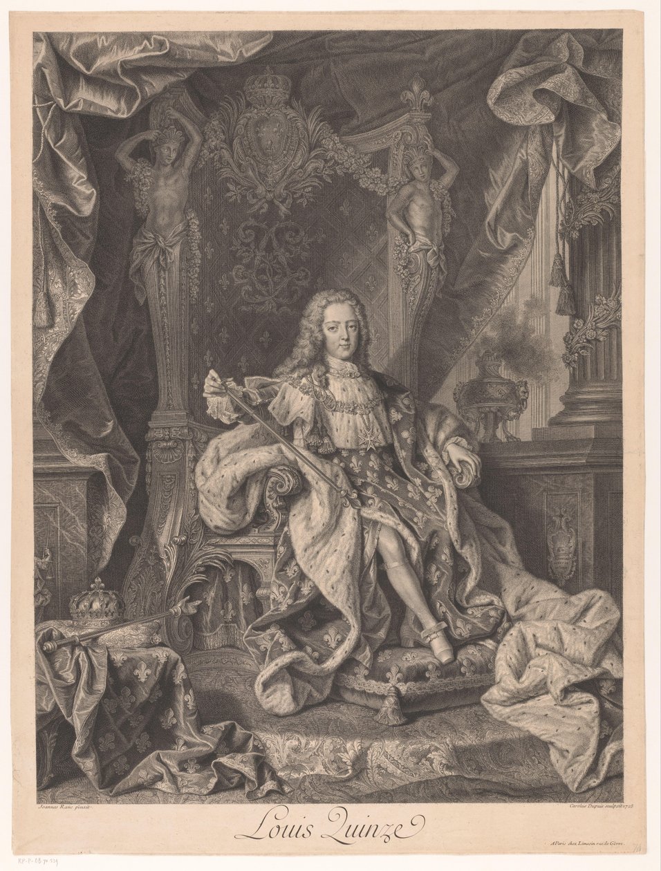 Portrait of Louis XV of France by Charles Dupuis