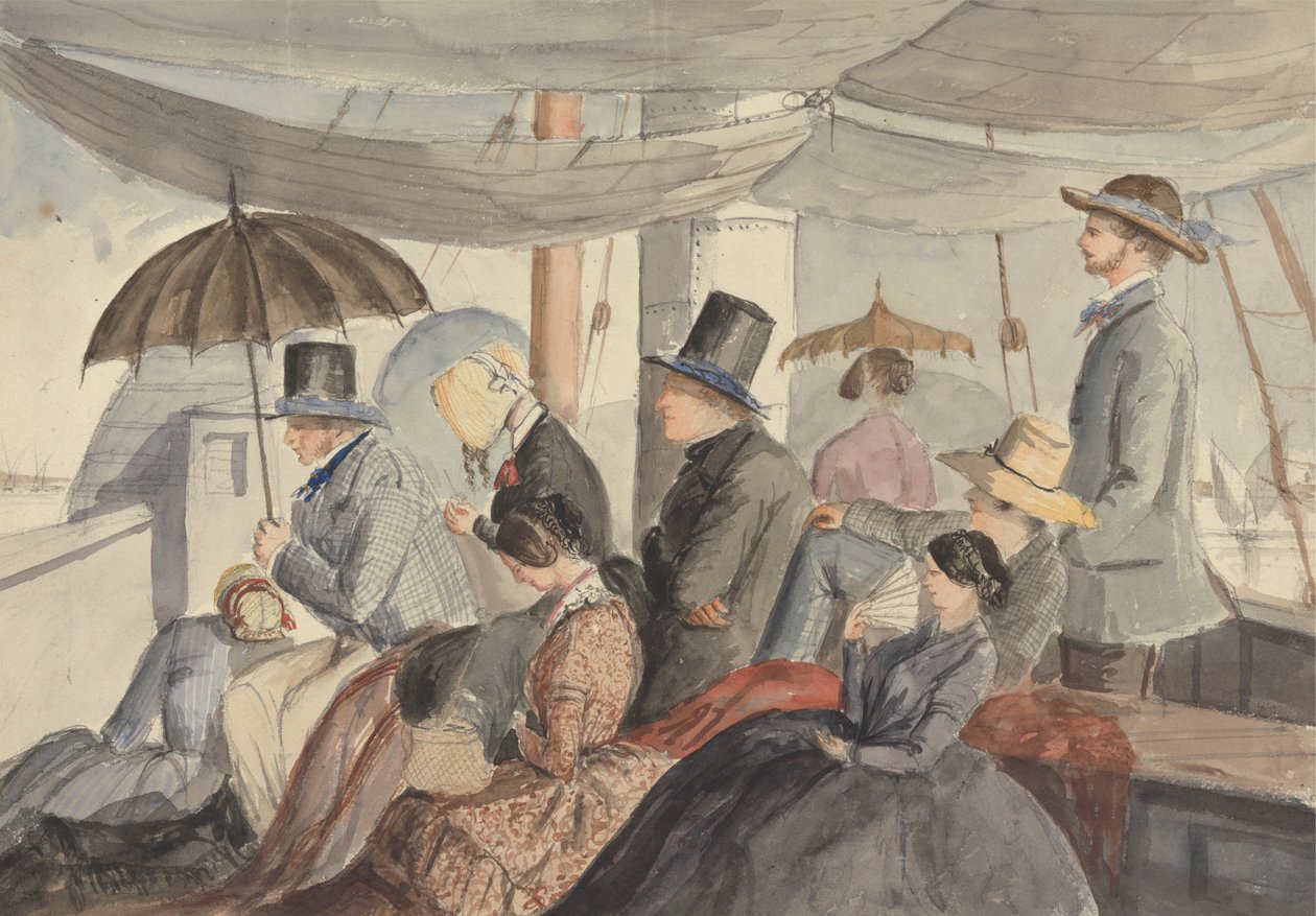 Passengers Aboard the Nile Steamer by Charles Dyce