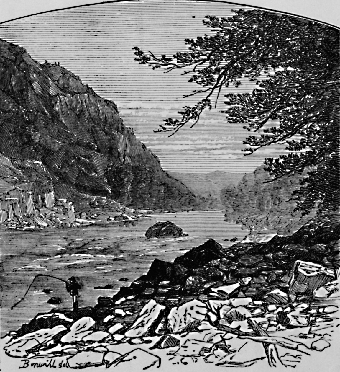 The Lower Canyon by Charles E. H. Bonwill