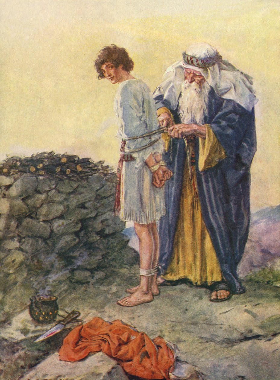Abraham Binds Isaac as a Sacrifice by Charles Edmund Brock