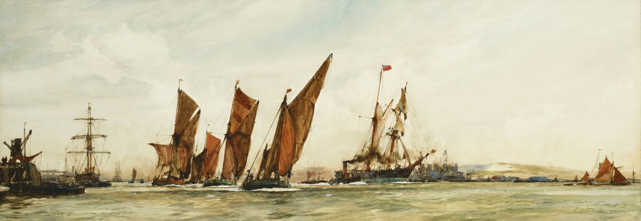 Above Woolich by Charles Edward Dixon